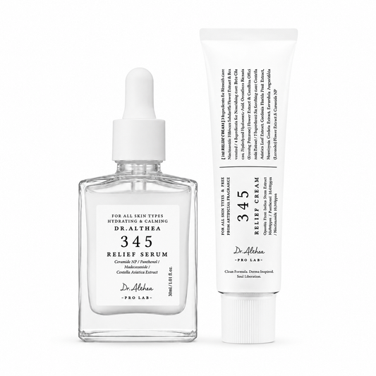 Dr. Althea 345 Relief Serum and Cream Duo Set Korean skincare - Glam Secret