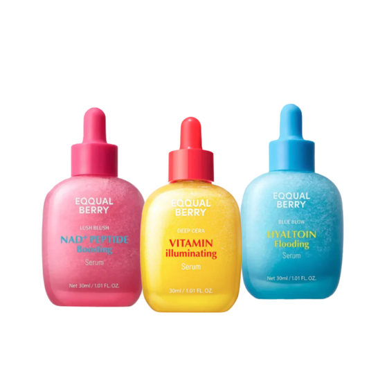 EQQUALBERRY Triple Serum Set – Vitamin, NAD+ & Hyaltoin GLAM SECRET