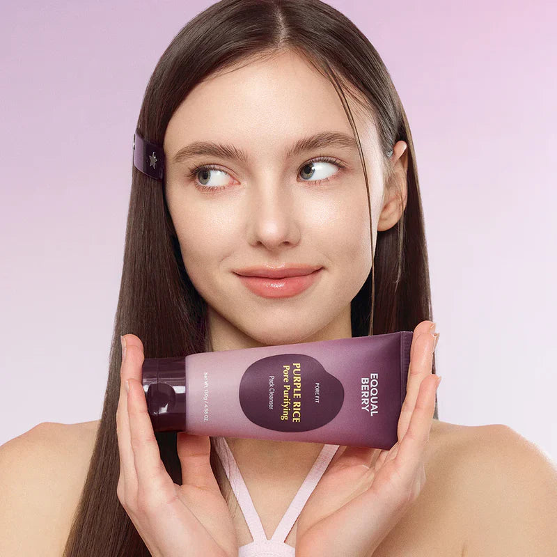 EQQUALBERRY Purple Rice Pore Purifying Pack Cleanser - Glam Secret