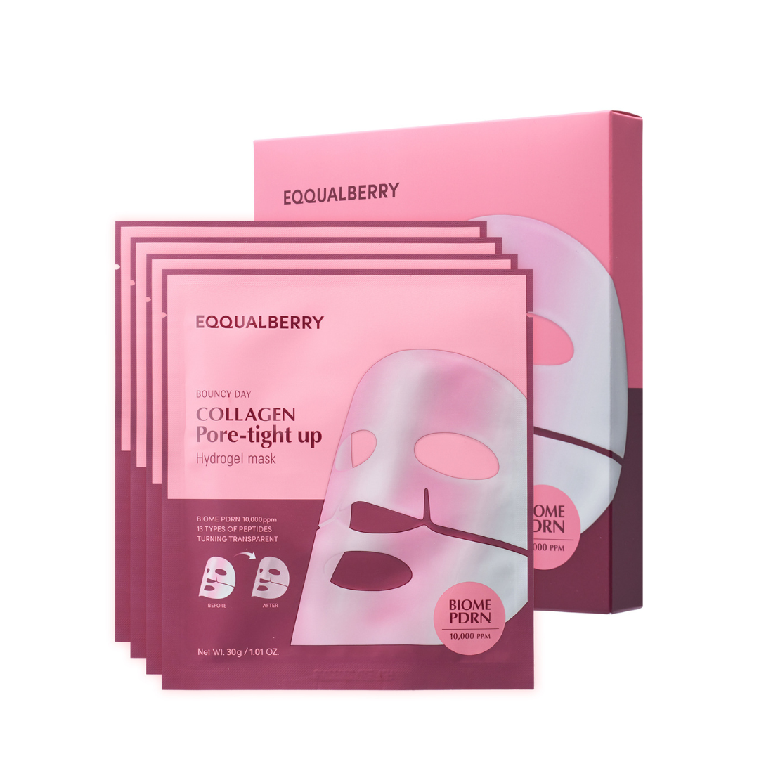 EQQUALBERRY Bouncy Day Collagen Pore-Tight Up 4pcs - Glam Secret