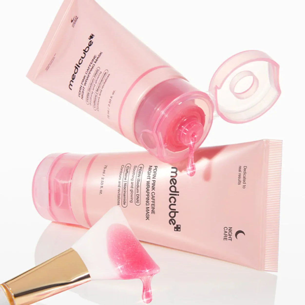 MEDICUBE PDRN Pink Caffeine Night Wrapping Mask - Glam Secret