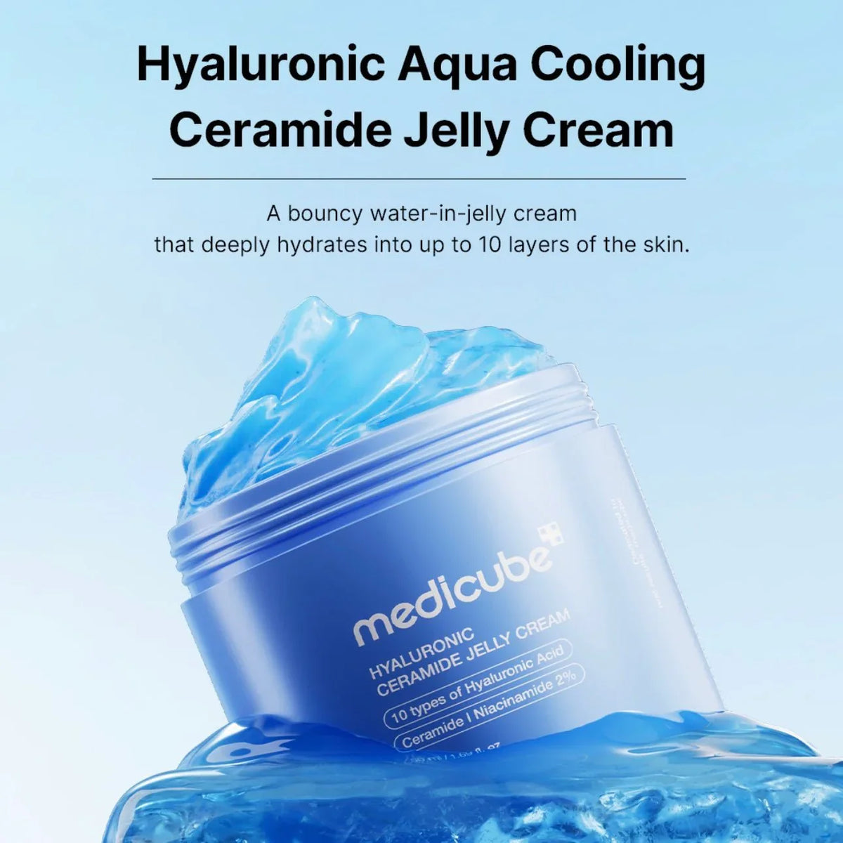 MEDICUBE Hyaluronic Ceramide Cream for glass skin glow