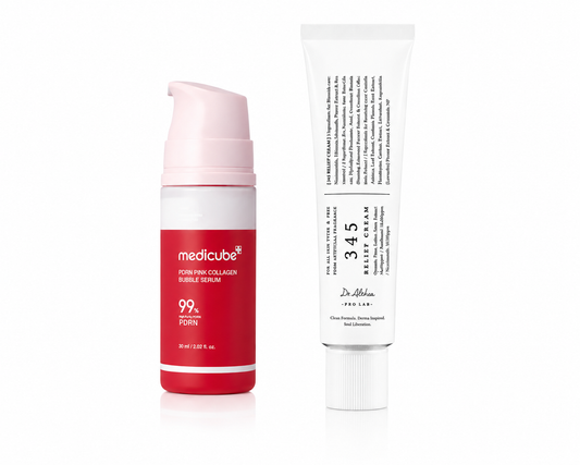 Medicube and Dr. Althea Viral Glass Skin Duo Korean skincare set with creams and products for radiant, glass-like skin.