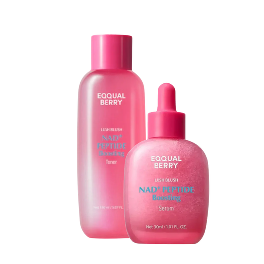 EQQUALBERRY Lush Blush NAD+ Peptide Boosting Serum & Toner Set - Glam Secret