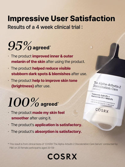 COSRX Alpha-Arbutin 2 Discoloration Care Serum 50ml - Glam Secret