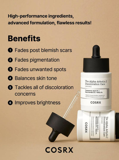 COSRX Alpha-Arbutin 2 Discoloration Care Serum 50ml - Glam Secret