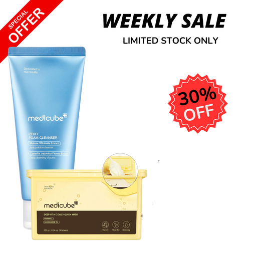 WEEKLY FLASH DEALS Vita C Daily Quick Mask & Zero Foam Cleanser - Glam Secret