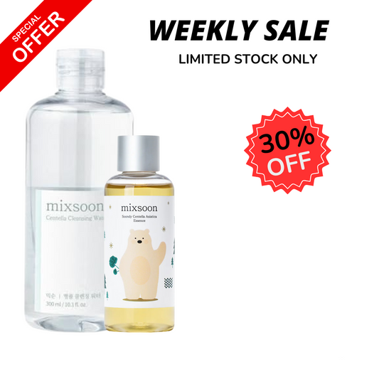 WEEKLY FLASH DEALS MIXSOON Soondy Centella Asiatica Essence & Cleansing Water - Glam Secret