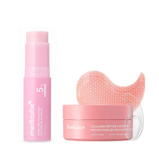 Medicube PDRN Collagen Balm & Biodance Eye Patch Set - Glam Secret