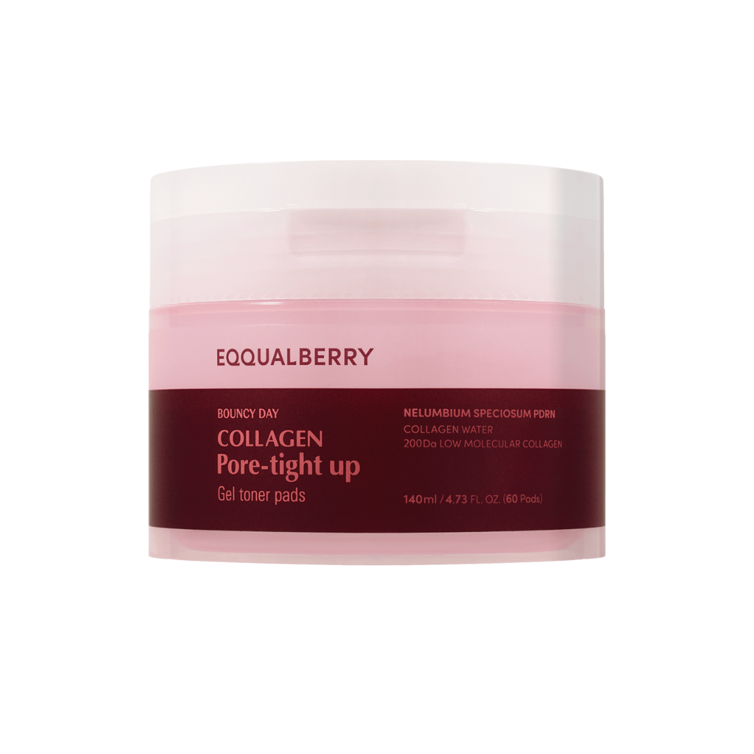 EQQUALBERRY Collagen Pore-Tight Up Gel Toner Pads - Glam Secret