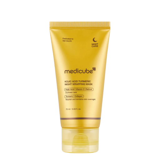 MEDICUBE Kojic Acid Turmeric Night Wrapping Mask - Glam Secret