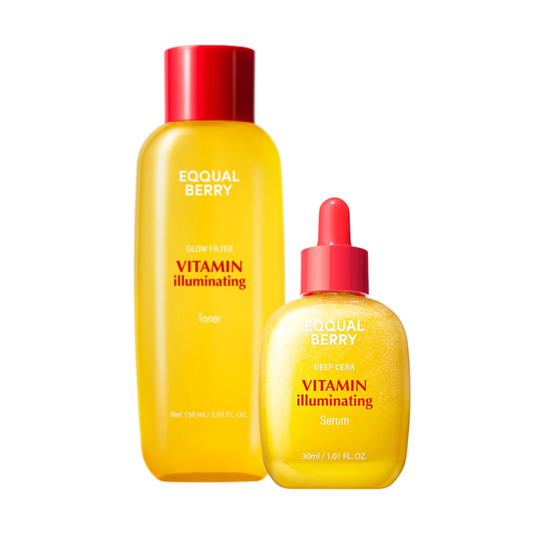 EQQUALBERRY Vitamin Illuminating Toner & Vitamin Illuminating Serum SET