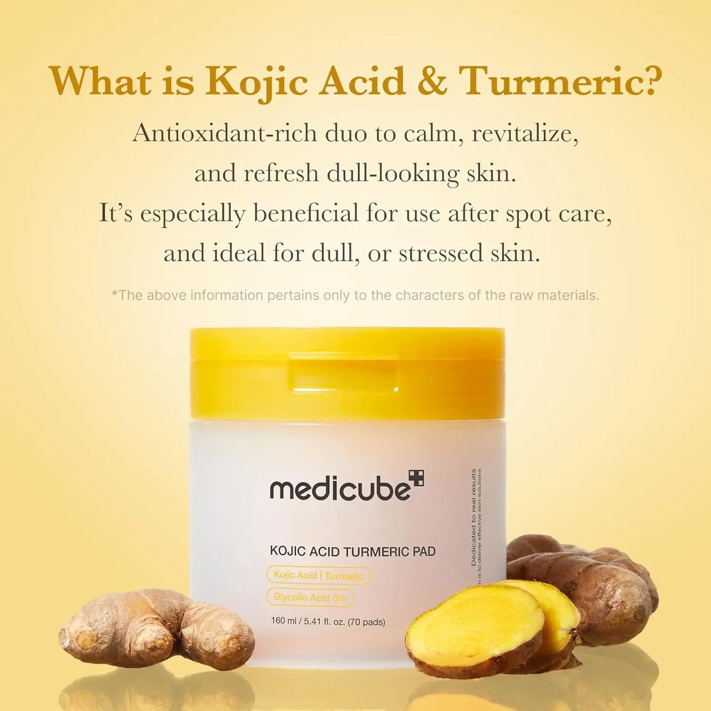 MEDICUBE Kojic Acid Turmeric Pad - Glam Secret