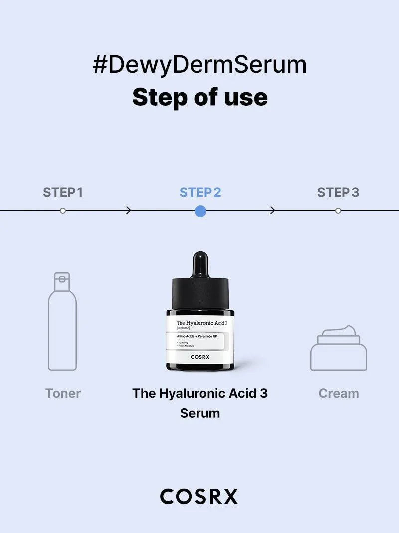 Cosrx the hyaluronic acid 3 serum 20mlSerumGlam Secret