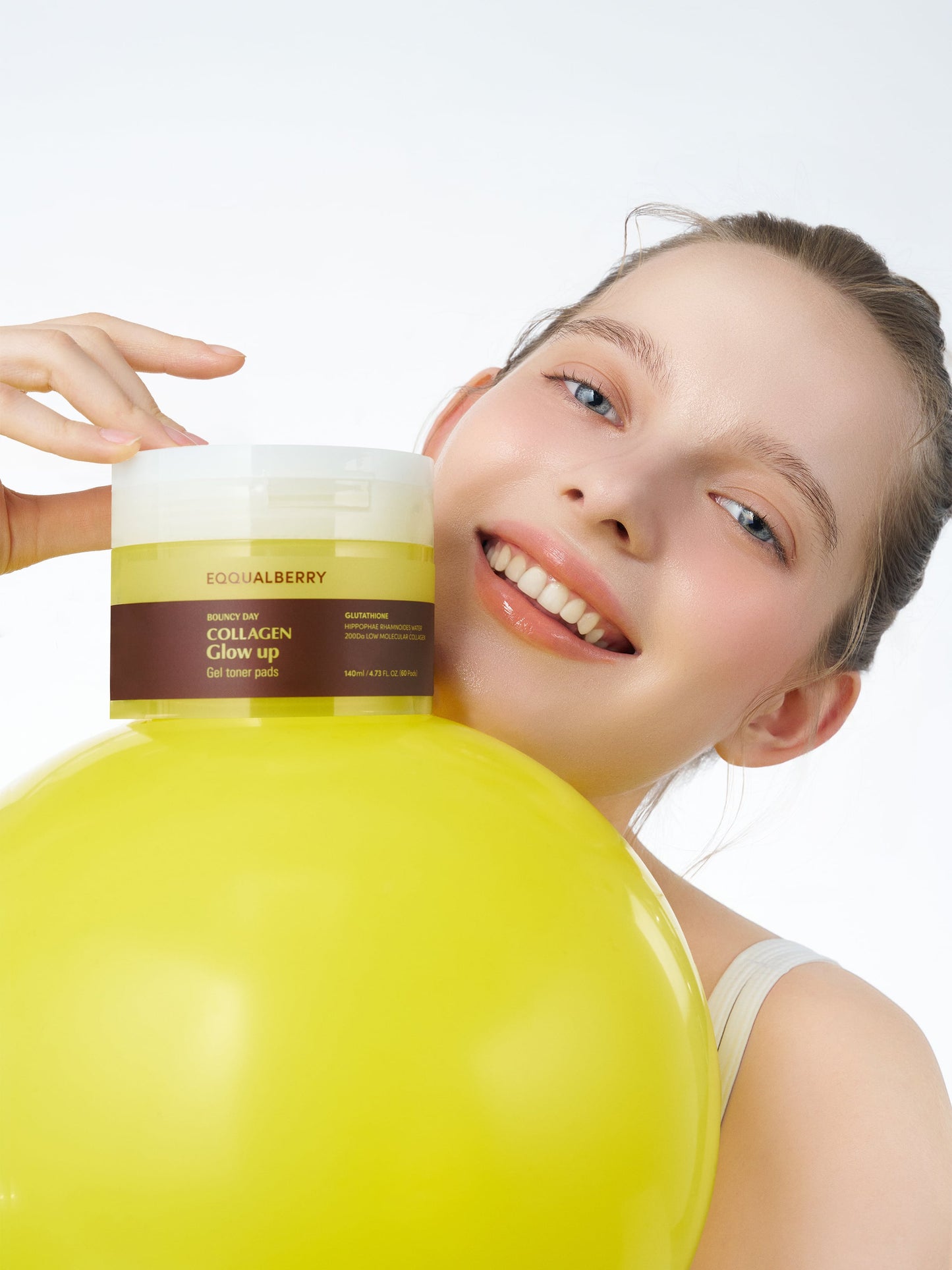 EQQUALBERRY - Collagen Glow Toner Pads - Glam Secret