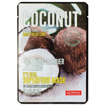 Dermal It's Real Superfood Mask 12 typesFacial Mask SheetGlam Secret