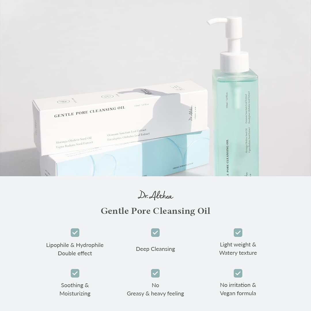 DR. ALTHEA Gentle Pore Vegan Cleansing Oil | Effective Deep Cleansing for All Skin Types - Glam Secret