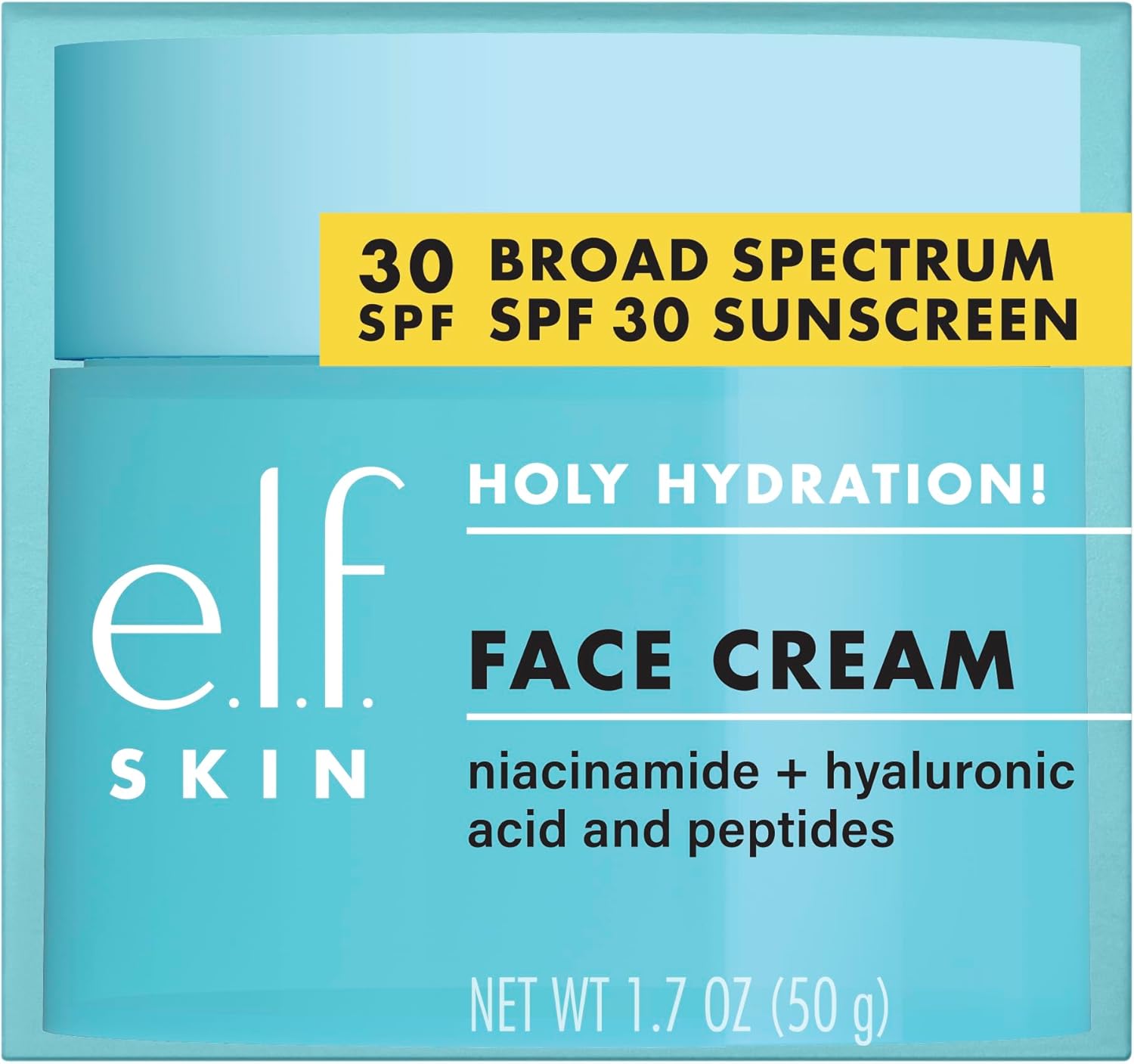 ELF SKIN Holy Hydration Face Cream Broad Spectrum SPF 30 Sunscreen - Glam Secret