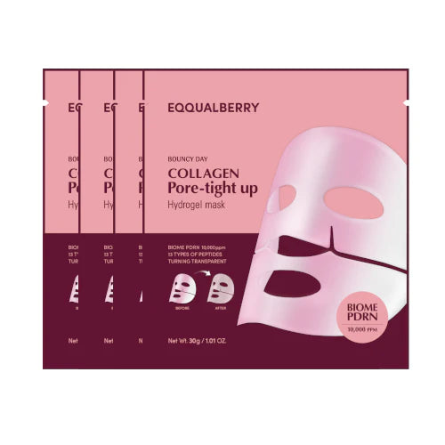 EQQUALBERRY Bouncy Day Collagen Pore-Tight Up 4pcs - Glam Secret