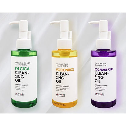 EYENLIP Eggplant Pore Cleansing Oil 3 Types ( CICA, VITAMIN, EGGPLANT )Glam Secret