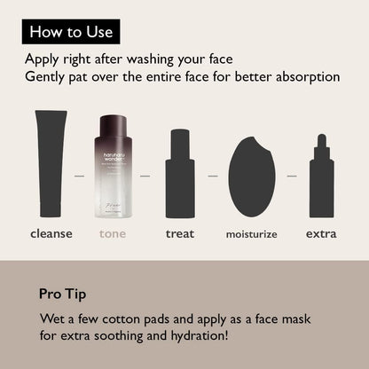 Haruharu wonder Black Rice hyaluronic toner for sensitive skin 150mlFace TonerGlam Secret
