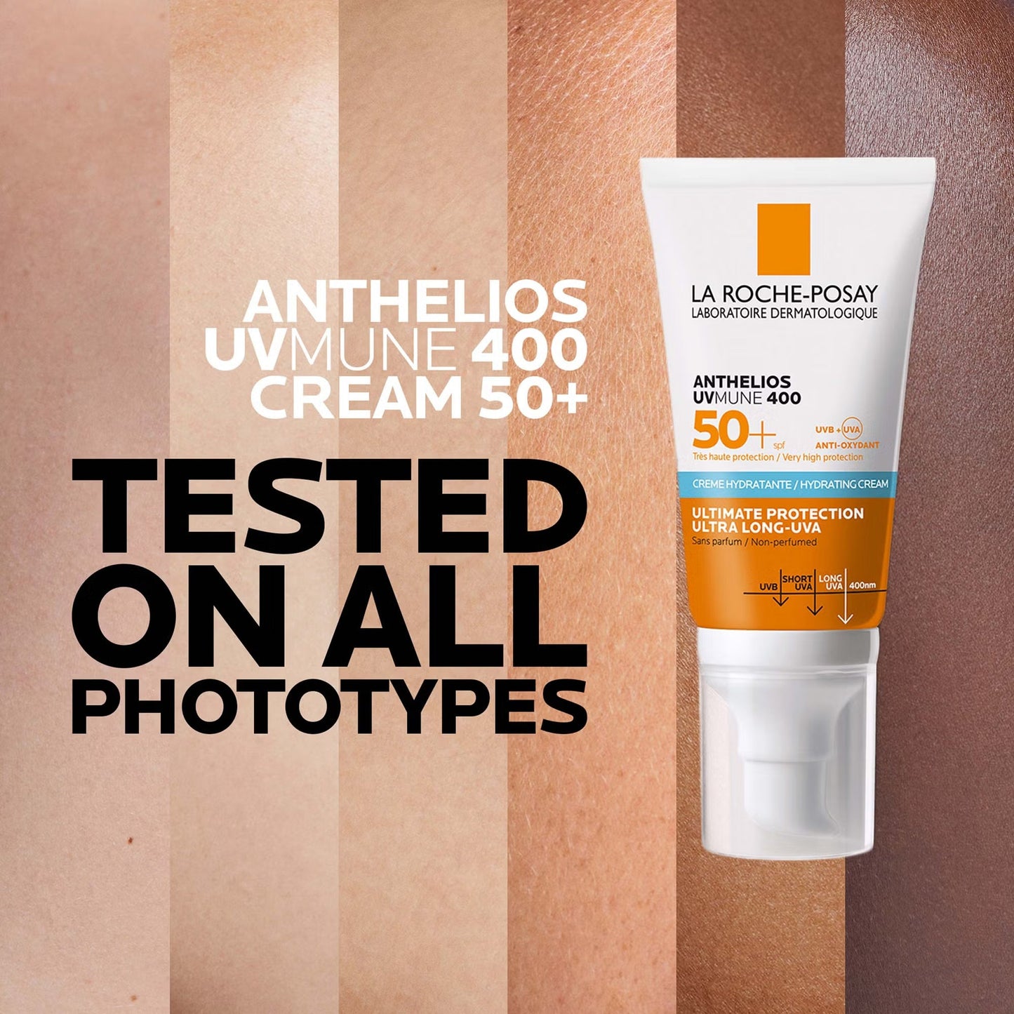 La Roche-Posay Anthelios UVMune 400 Hydrating Suncream SPF 50 50ml - Glam Secret