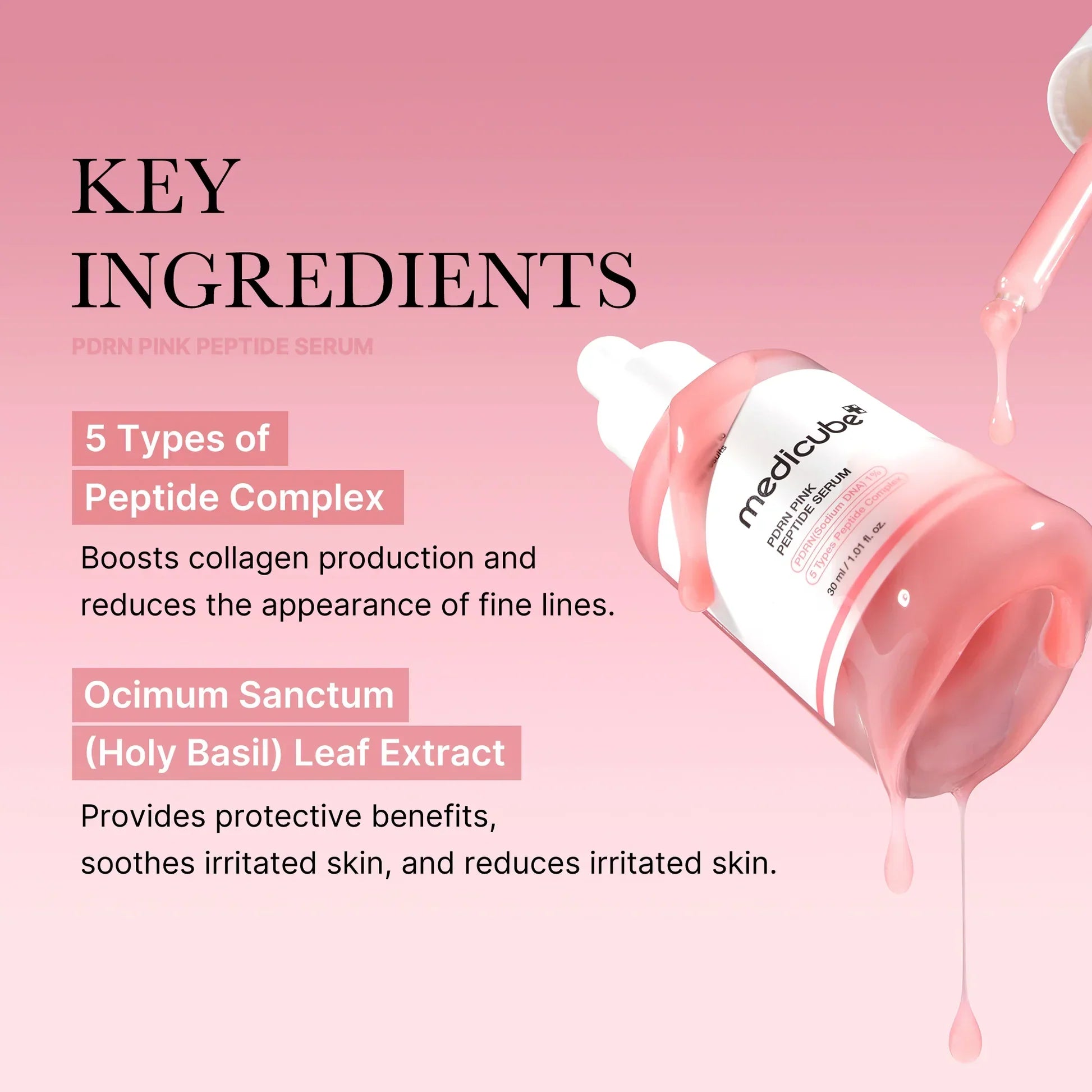 MEDICUBE Pink Peptide Serum - Glam Secret
