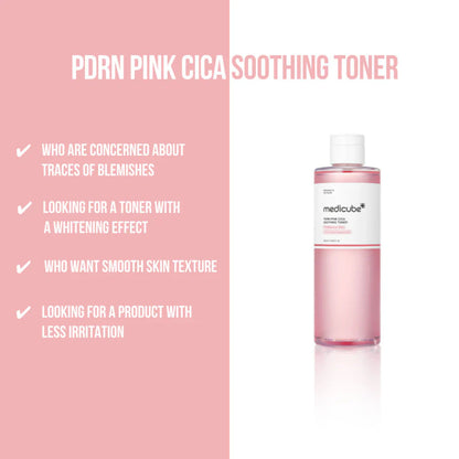 MEDICUBE PDRN Pink Cica Soothing Toner - Glam Secret