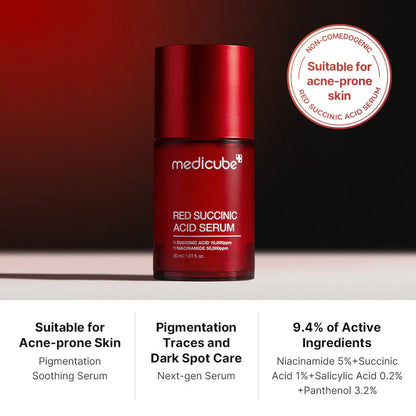 MEDICUBE Red Succinic Acid Serum - Glam Secret