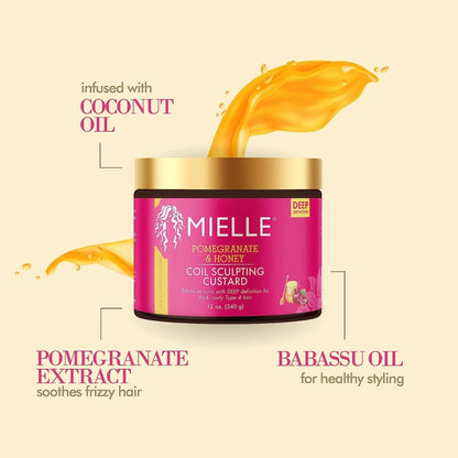 MIELLE Pomegranate & Honey Coil Sculpting CustardSculpting CustardGlam Secret