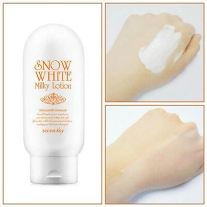 Secret Key Snow white Milky lotion 120gwhitening LotionGlam Secret